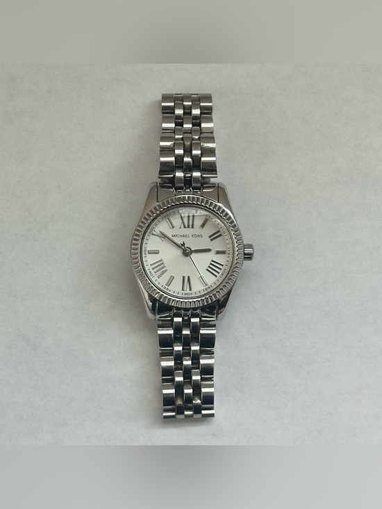Michael Kors Accessories - Michael Kors Petite Lexington Watch Stainless Steel Silver Tone Mini MK3228
